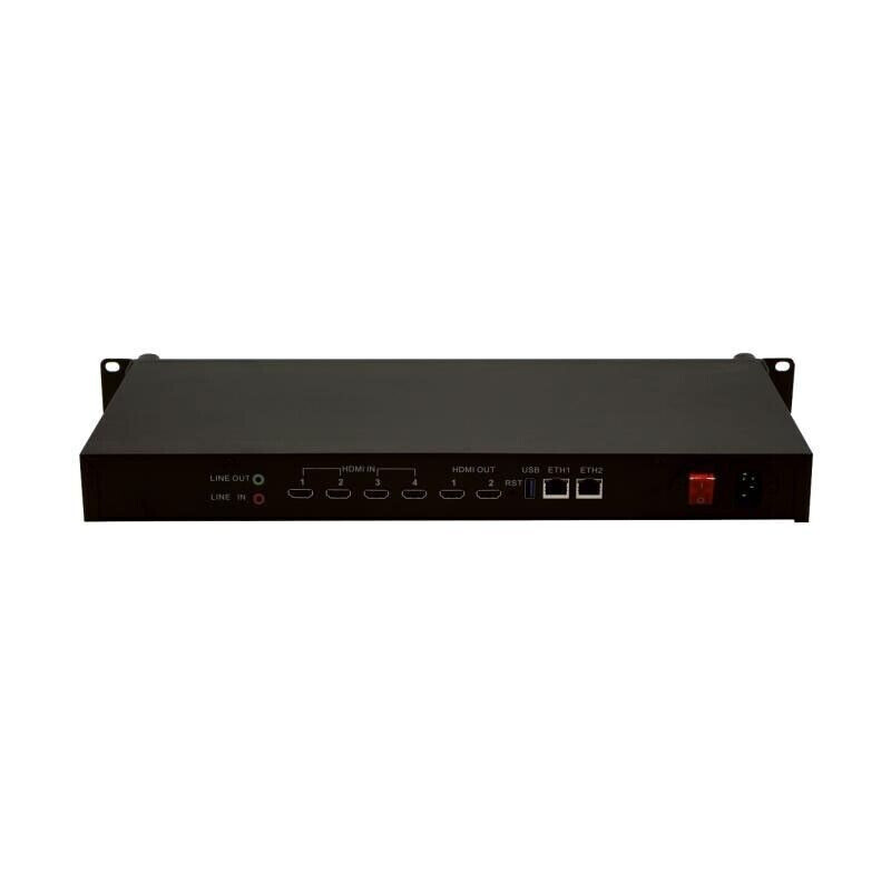 ENC4 Video Encoder 4-Channel 4K HDMI Encoder H265 Encoder for Live SRT TRMP