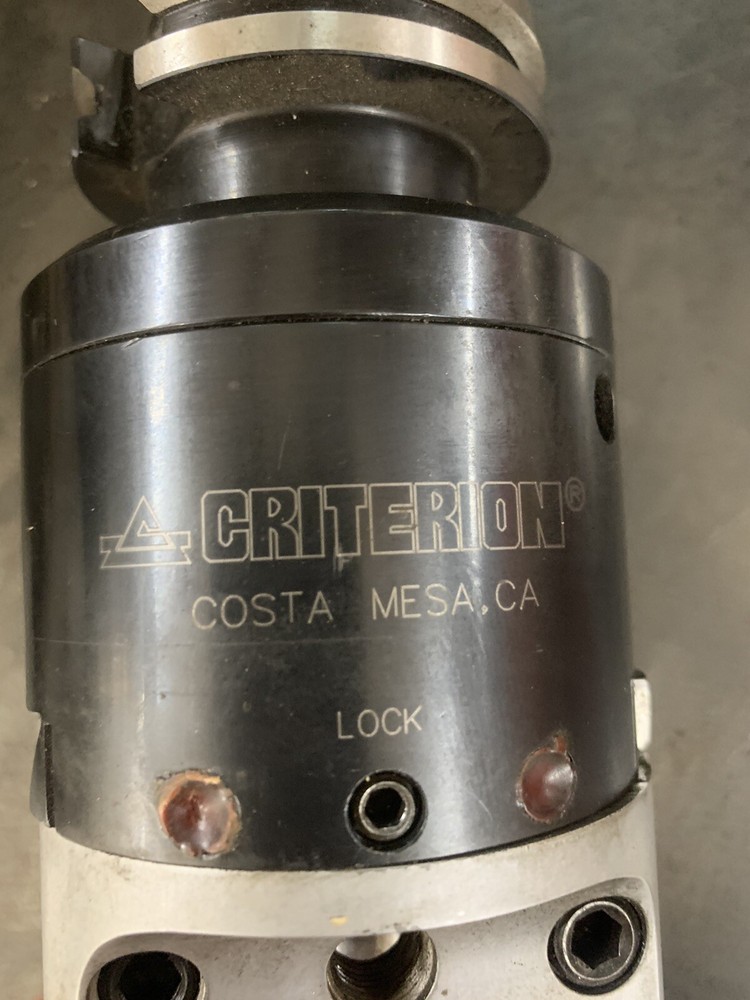 NICE! CRITERION BORING HEAD w/ CAT40 SHANK - CB-203D