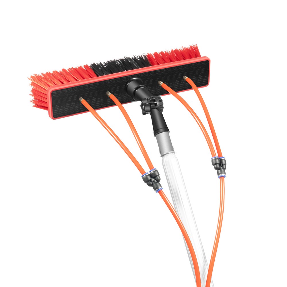 26 FT Water Fed Pole Kit Window Solar Panel Cleaning Extendable Telescopic Pole