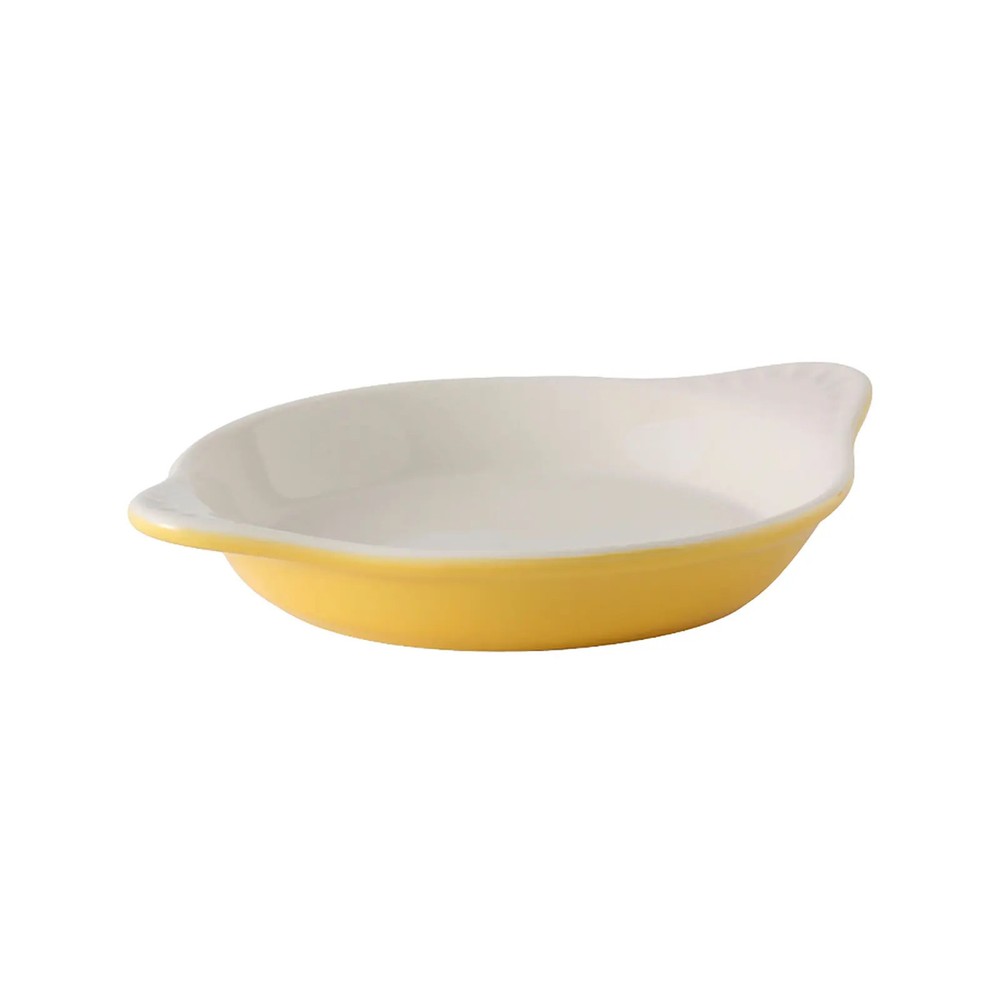Tuxton China Inc 9 oz Saffron / Eggshell Ceramic Shirred Egg Dish - 1 Dz