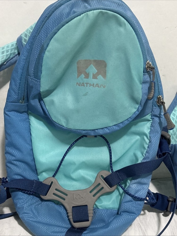 Nathan Hydration Backpack Blue Running Hiking No Bladder Stains