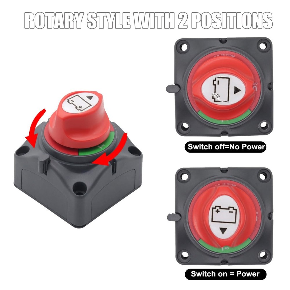 Battery Switch Power Cut Master Disconnect ON/OFF