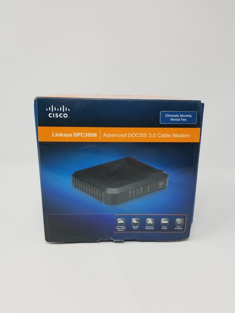 Cisco Linksys DPC3008 DOCSIS 3.0 Cable Modem - In Box Great Shape