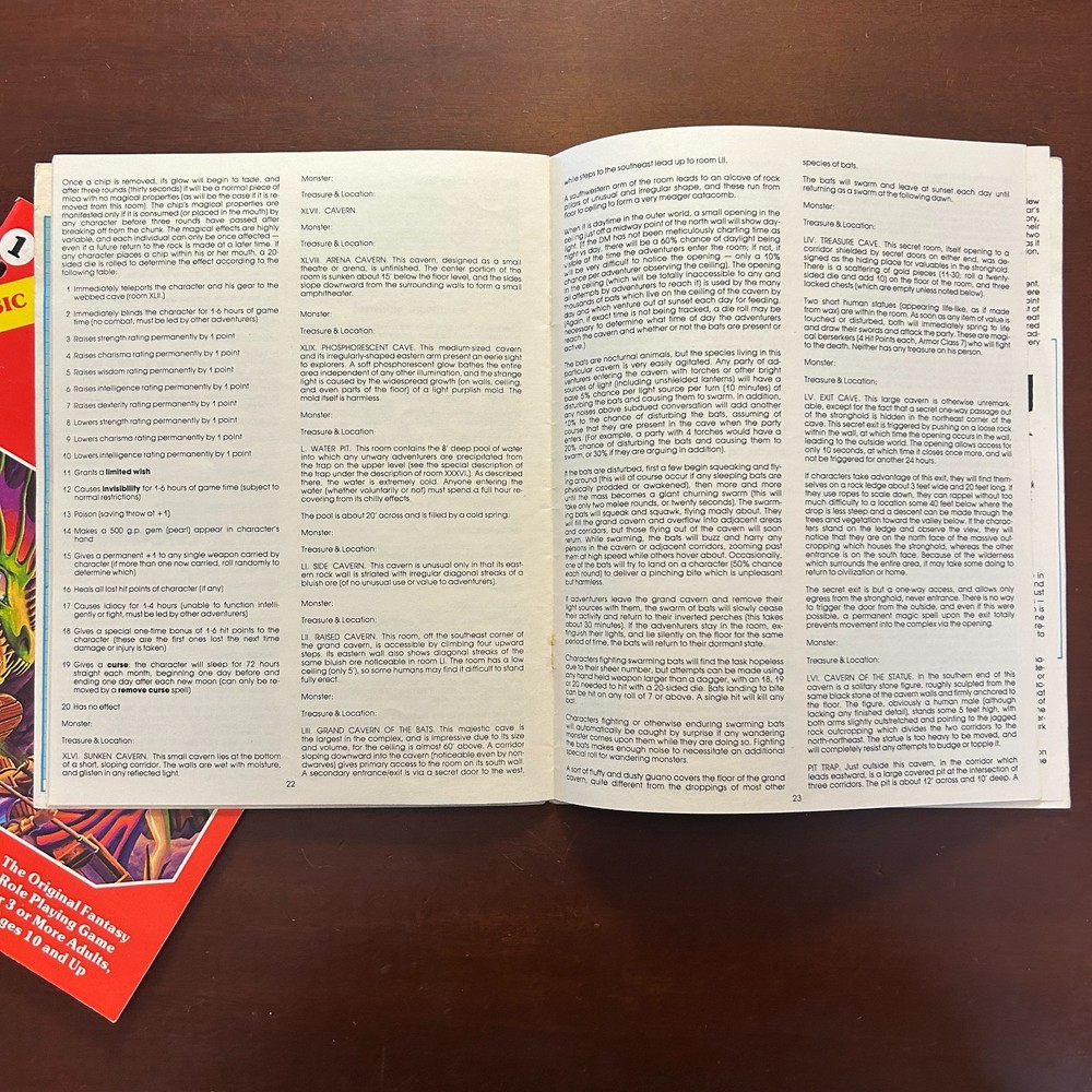 Lot Dungeons & Dragons Basic Rule Book #2014 TSR 1981 & Dungeon Module B2 #9034