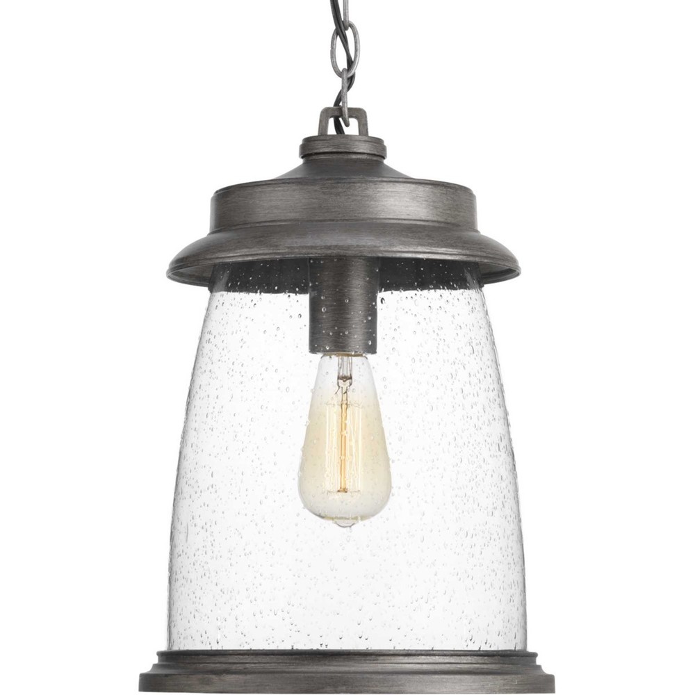 Spark & Spruce 24015-APCS Marigold Outdoor Pendant or Chandeller Antique Pewter