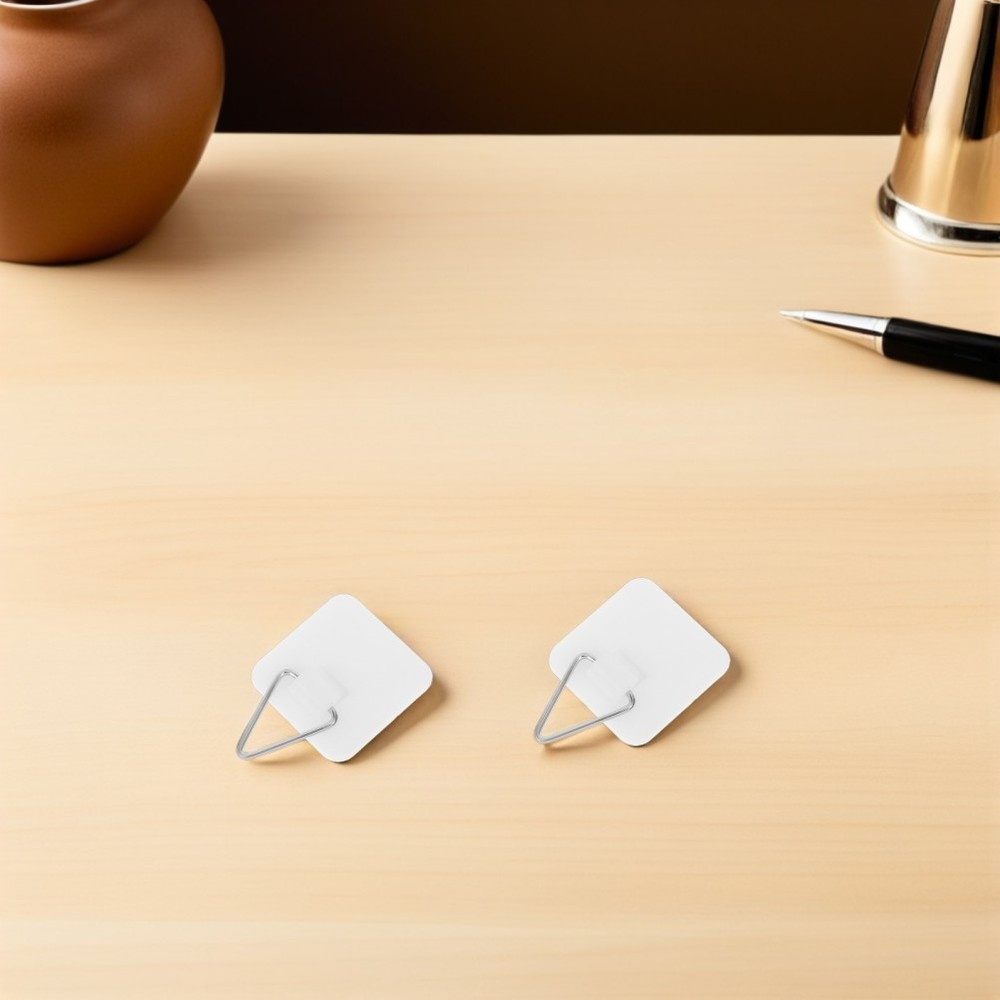 40 Pcs Vertical Plate Holders for Wall Invisible Adhesive Hanger