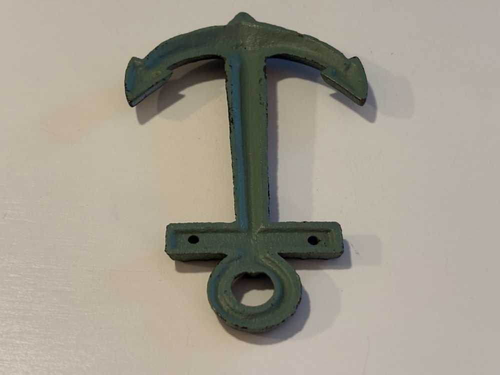 Cast Iron Anchor Decoration 8" Inch