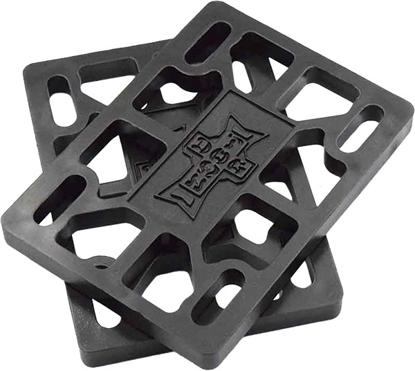 DOGTOWN 1/4" RISERS SET BLACK