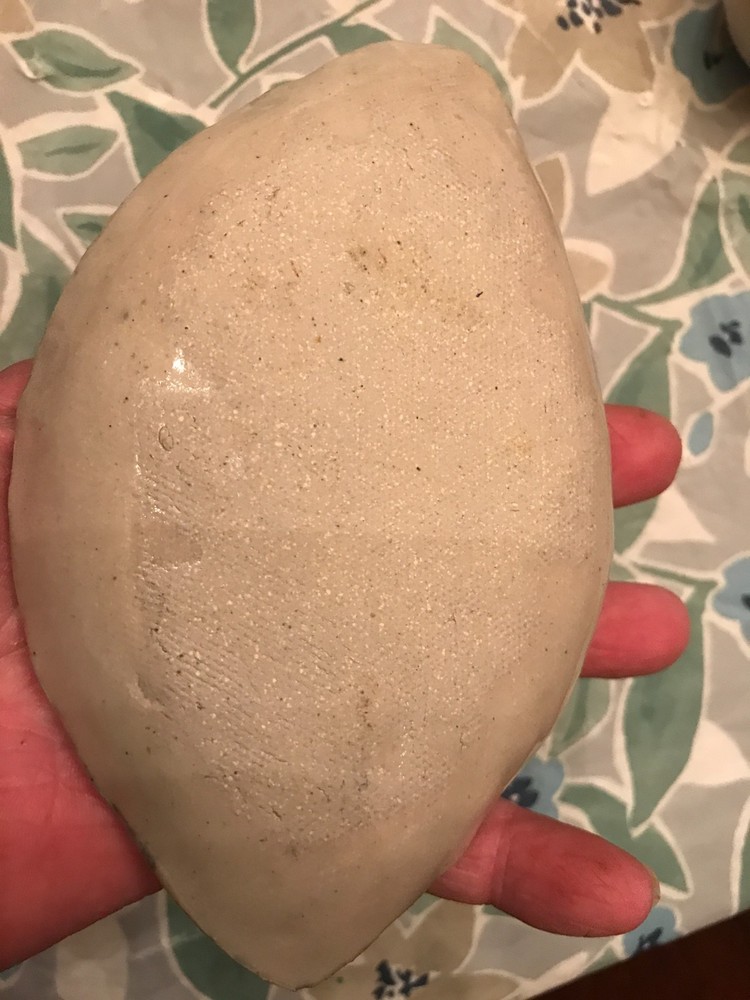 BLUE TONES LEAF SHAPED NUT CANDY DISH