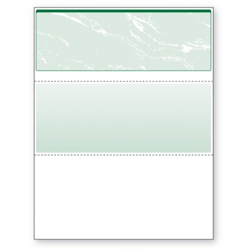 Blank Laser Check Green, Check on Top ( 2500 )