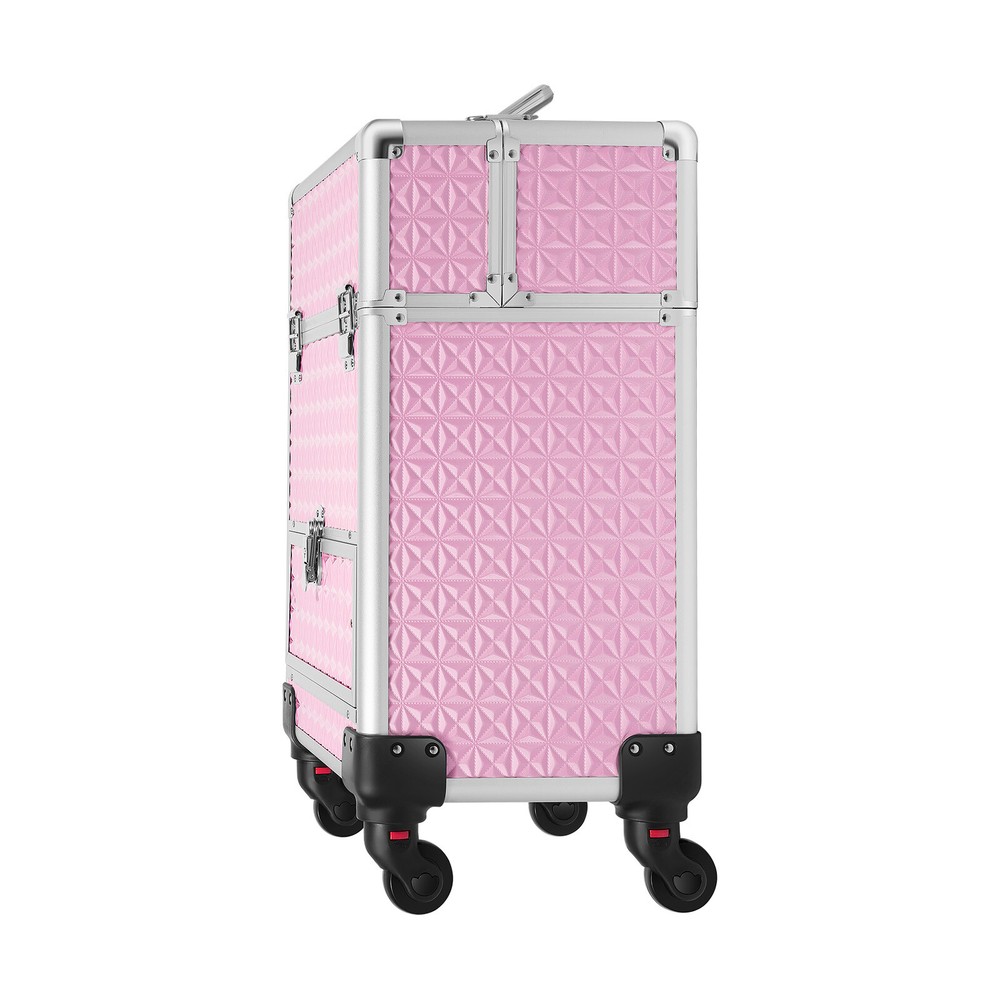 Professional Rolling Makeup Train Case Cosmetic Trolley Organizer Makeup Case
