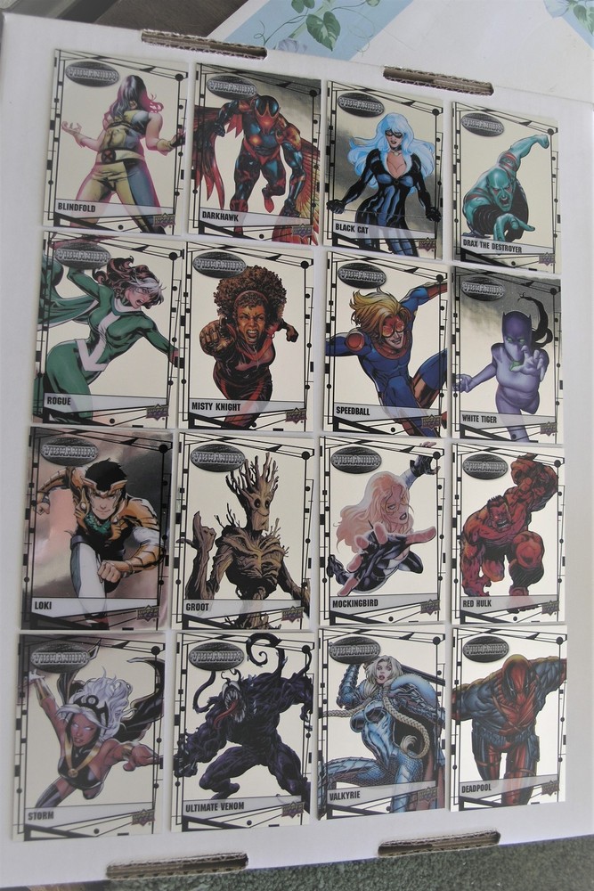 2015 Marvel Vibranium 90 Card Reflective Thick Card Stock Set by Upper Deck