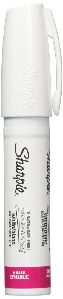 Oil-Based Paint Marker, Bold Point, White, 1 Count