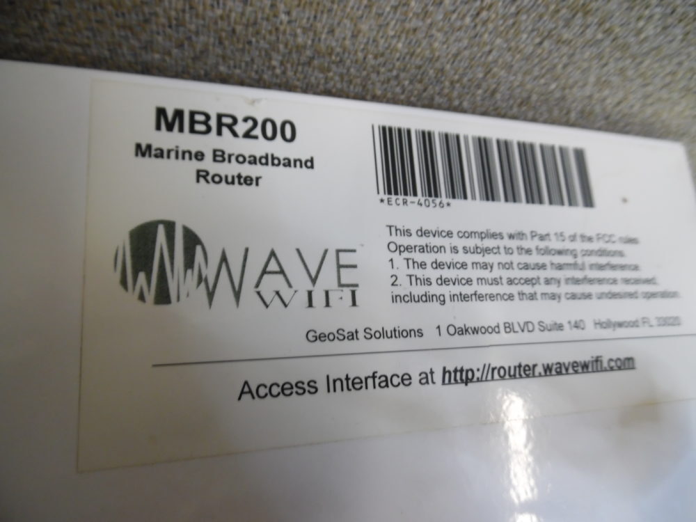 WAVE WIFI MBR200 Marine Boat Broadband Network Router