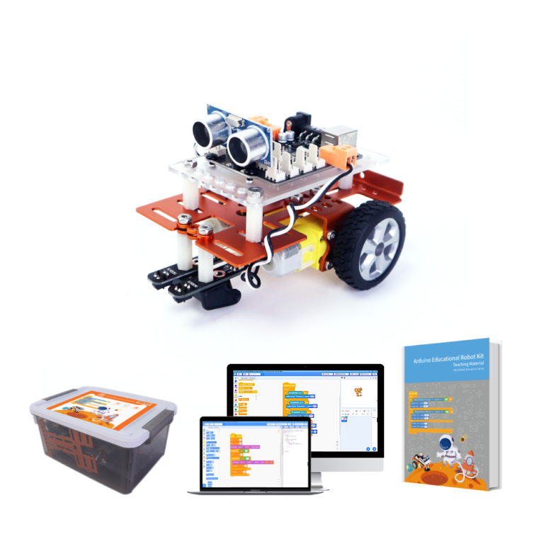 WeeMake Mars Rover Arduino UNO STEM Educational Robot Kit (KIT B Add-on Pack)