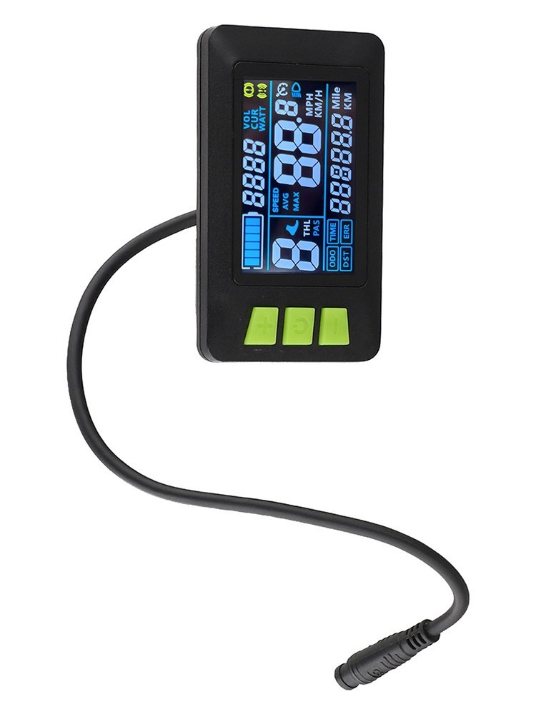 High Performance Electric Bicycle Color Screen Meter with Clear Data Output