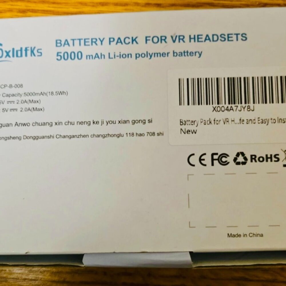 *NWT* VR Headset Extended Battery Pack 5000mAh | Quest 3 / 3S / Quest 2