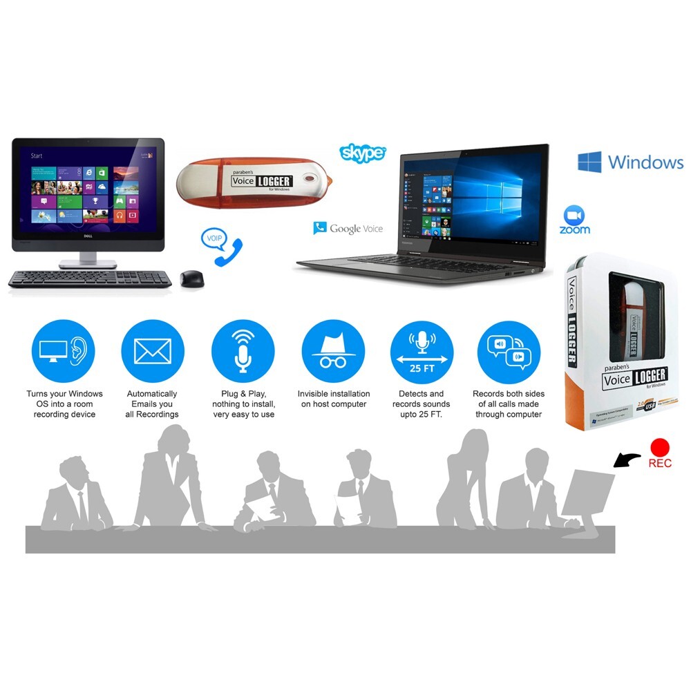 Voicelogger Remote Audio Monitoring Software for Windows Computers