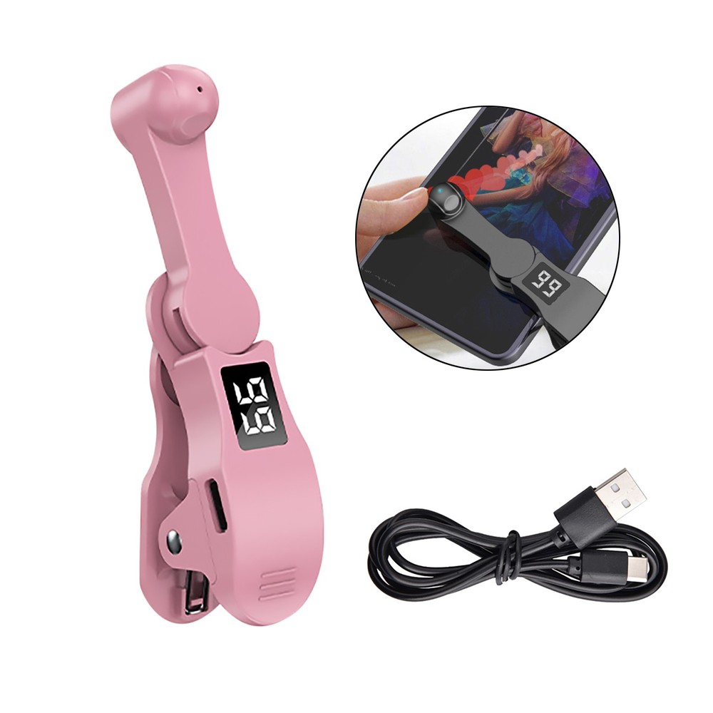 Pink Adjustable Smartphone Game Screen Touch Tapper Auto Clicker Tool