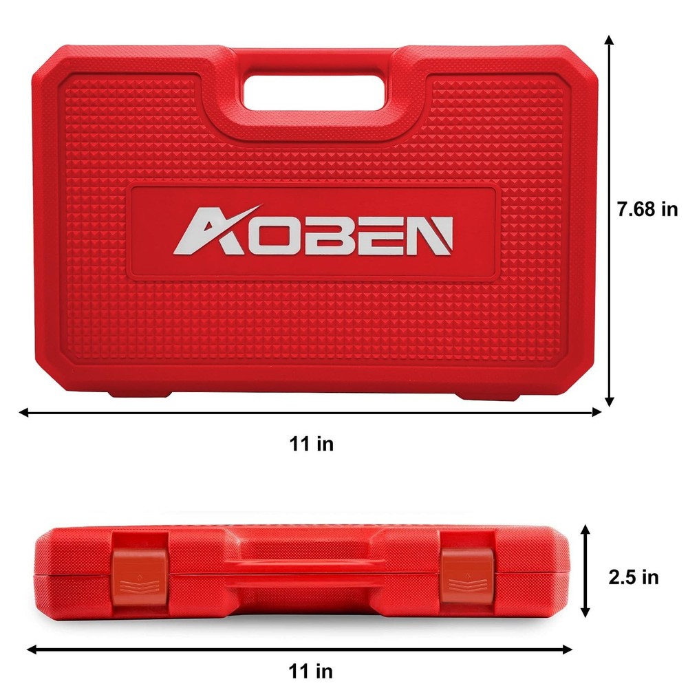 AOBEN 64Pcs Master Torx Bit Socket and External Torx Socket Set, 1/4, 3/8, 1/...