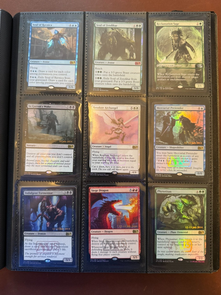 Magic Core Set 2015 M15 Complete Set Premium Foil Near Mint