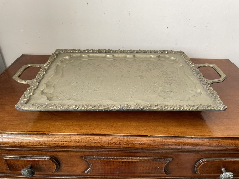 Silver Brass Tray