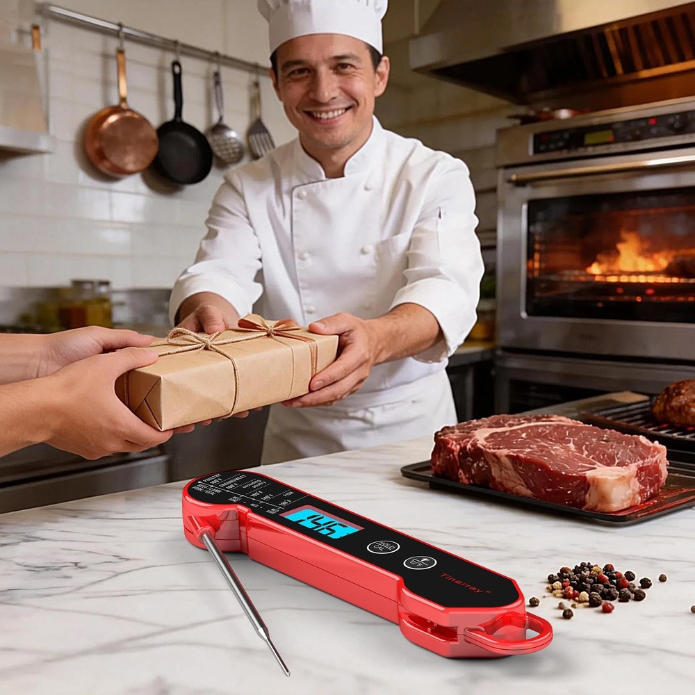 Professional Digital Meat Thermometer Instant Read Waterproof – Folding Pr