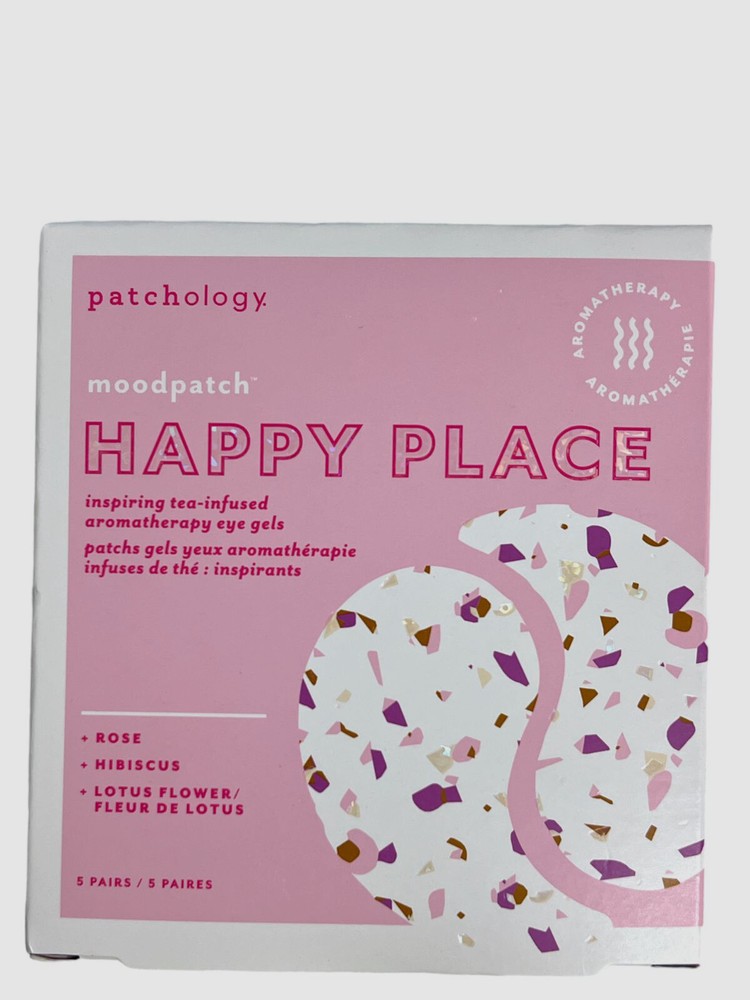 $15 Patchology Moodpatch Happy Face Eye Aromatherapy Gels 5 Pairs/Box