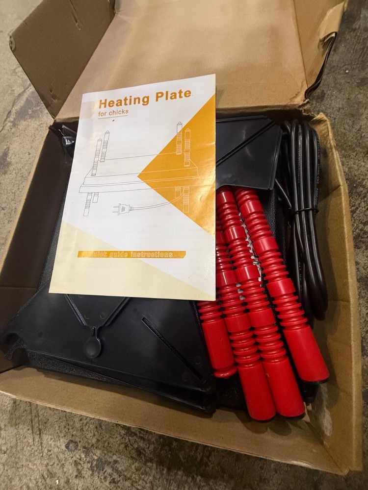 Tiflev Chick Brooder Heating Plate w/ Anti Stand Cone 10"x10" barn coop