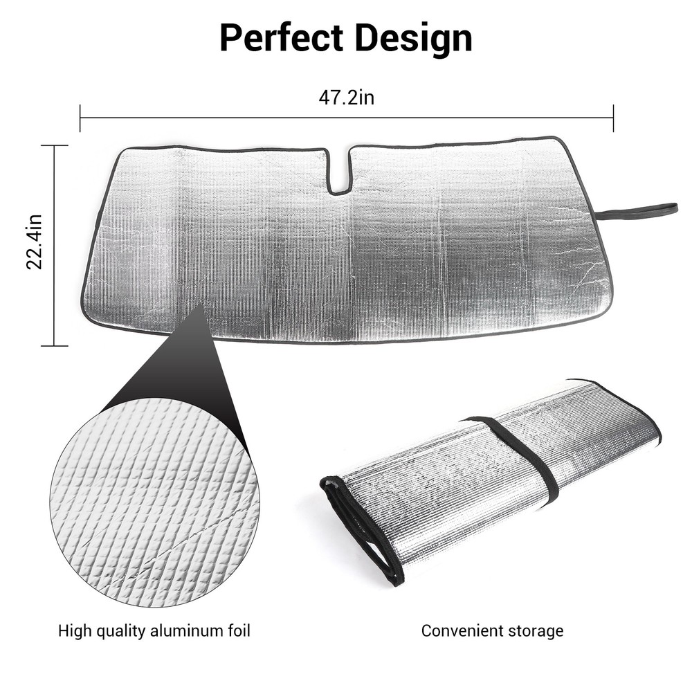 Front Windshield Sunshade Visor Anti Heat Shield Protect Cover for 4Runner 2010+