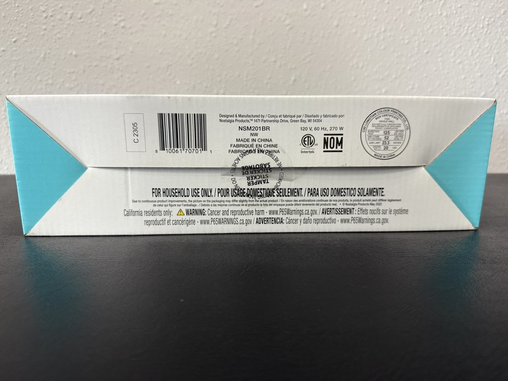 Nostalgia Electric Smores Maker New In Box