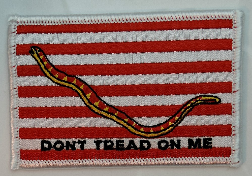 U.S. Navy Union Jack Dont Tread On Me Patch with a White Border