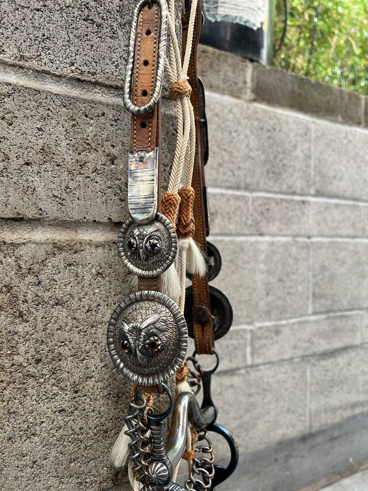 Sterling silver Owl bridle