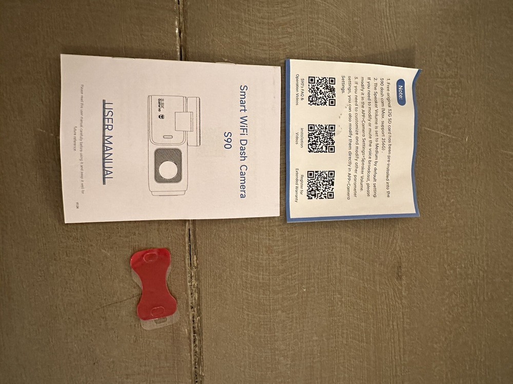 EcoMoment Dash Cam Front & Back USED