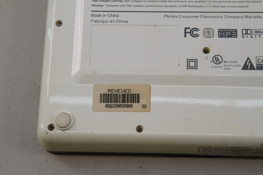 Vintage Philips DVD Portable Player DCP855 Bundle Parts