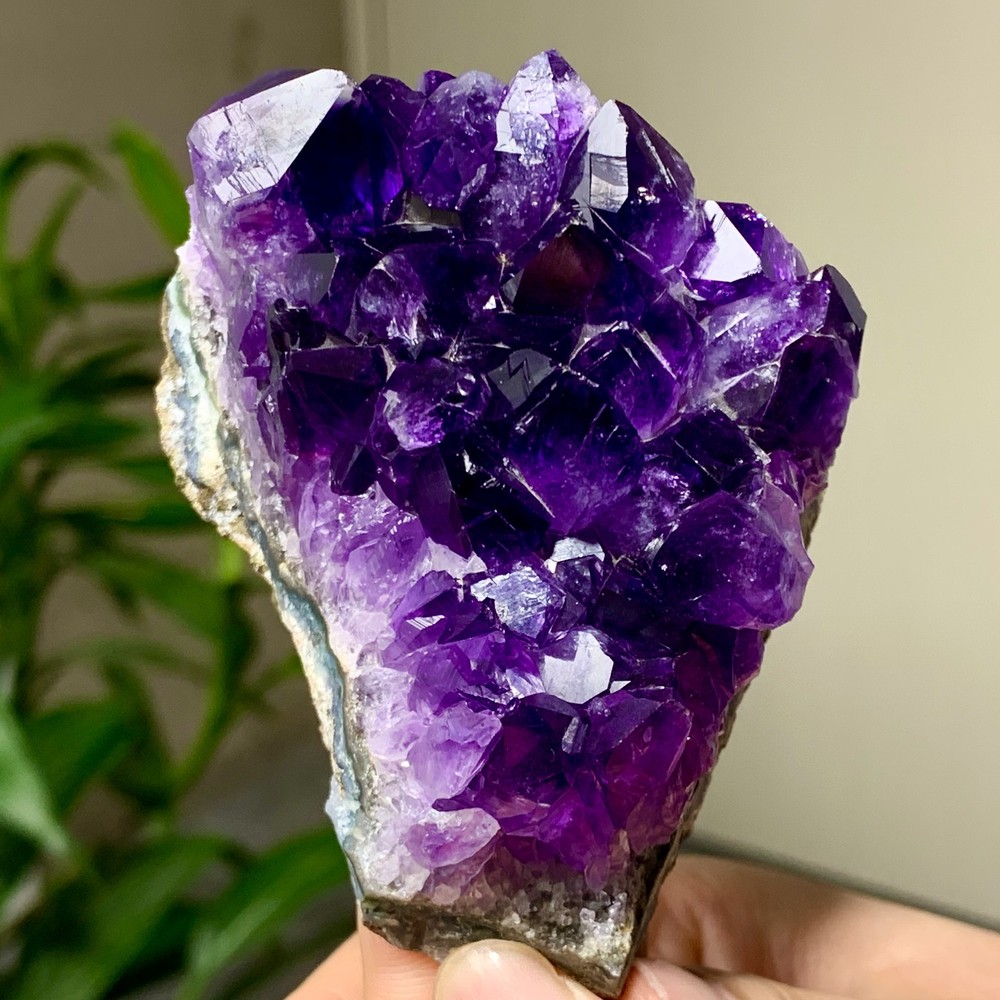 235G Natural Amethyst geode quartz clustercrystal specimen Healing
