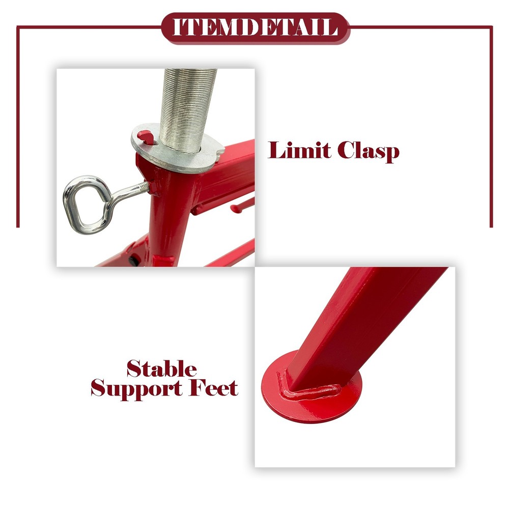 29"-43" Height Adjustable Tube Pipe Welding Roller Support Clamp 1/2"-36"
