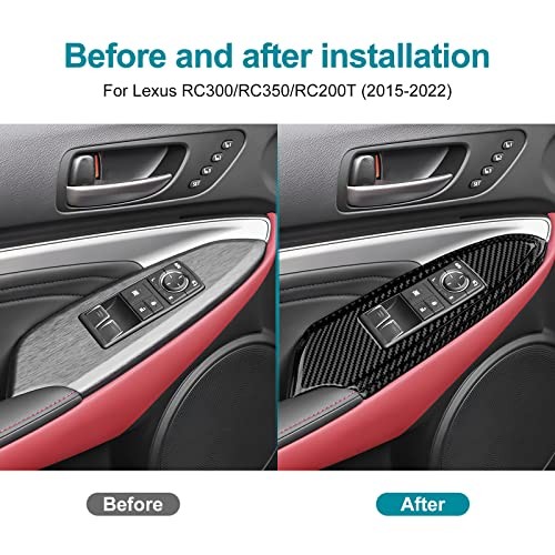 for Lexus RC Door Window Control Switch Panel Cover Door Window Cover Black