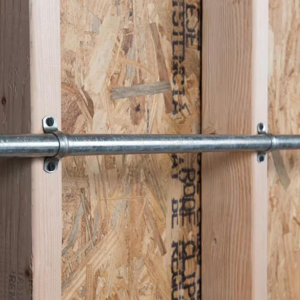 2 In. Galvanized 2-Hole Pipe Hanger Strap