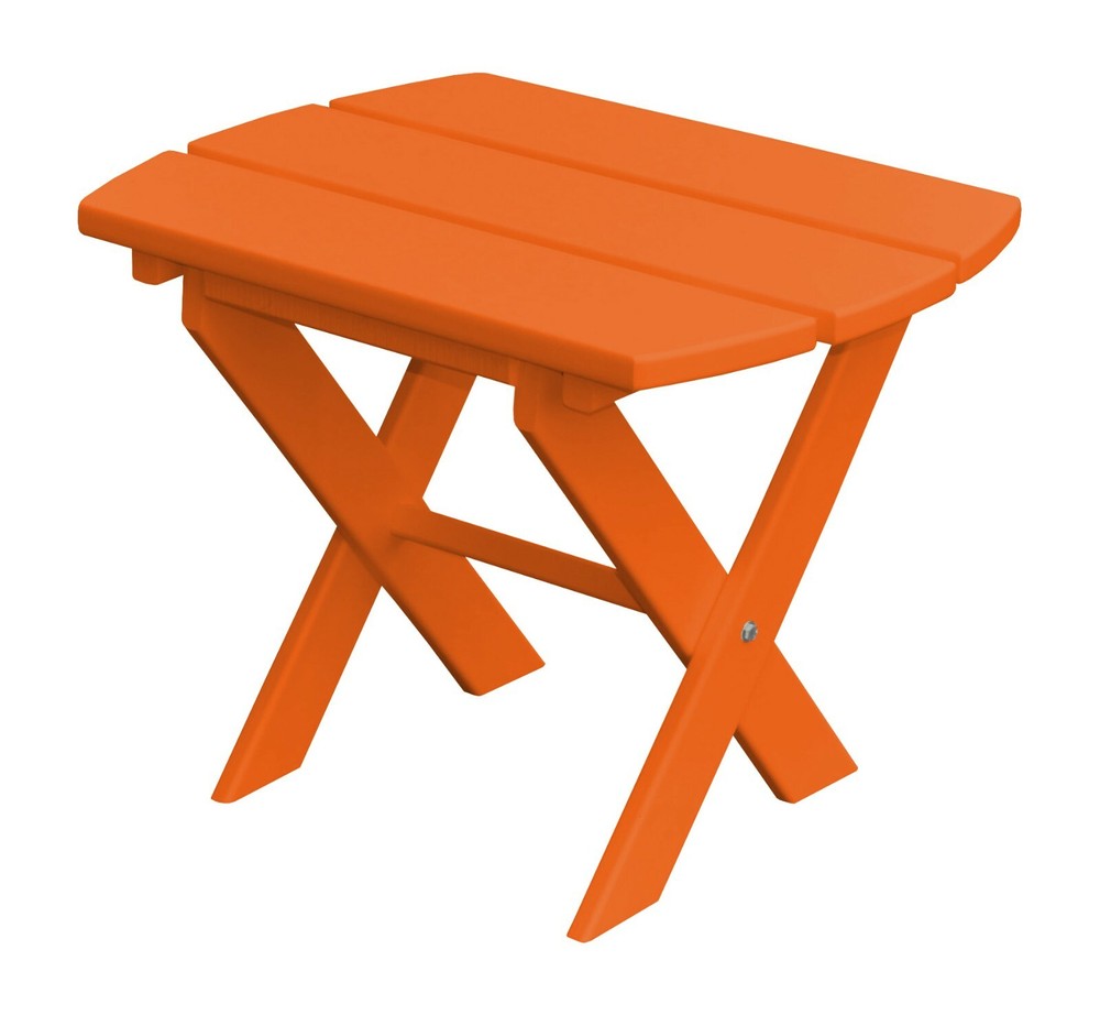 Outdoor Poly Folding End Table Multiple Colors