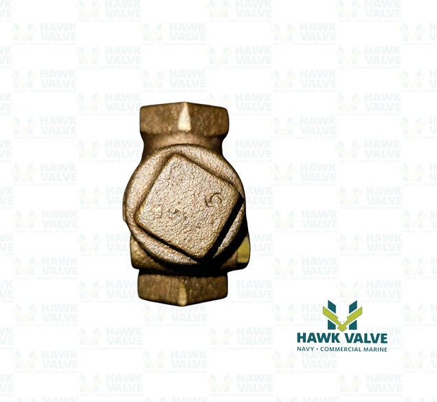 1/4" BRONZE 150 THREADED T-PATTERN SWING CHECK VALVE - MILWAUKEE FIG. 515