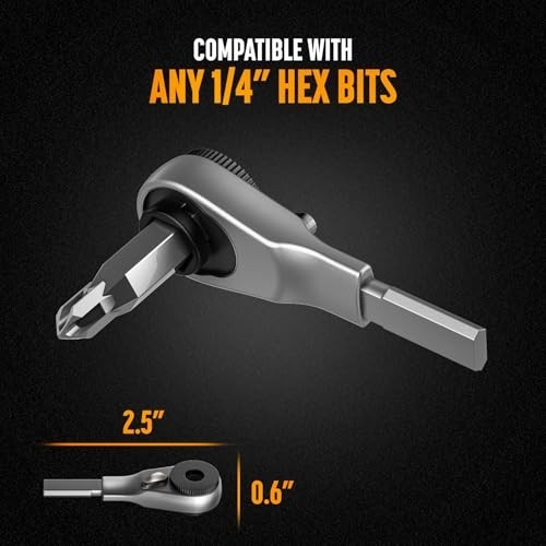 Flat-End Ratchet & Bit Extender Set for Multi-Tools, Compatible with Leatherman,