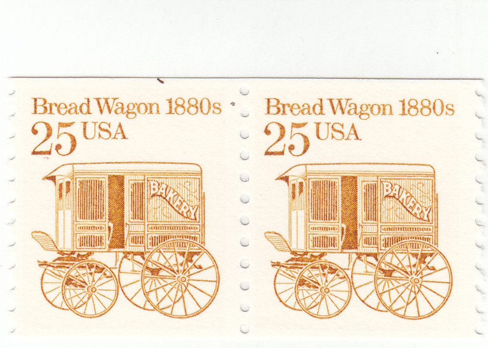 Scott #2136 - 25 cent Orange Brown -   10 Vert. Coil pair - MNH