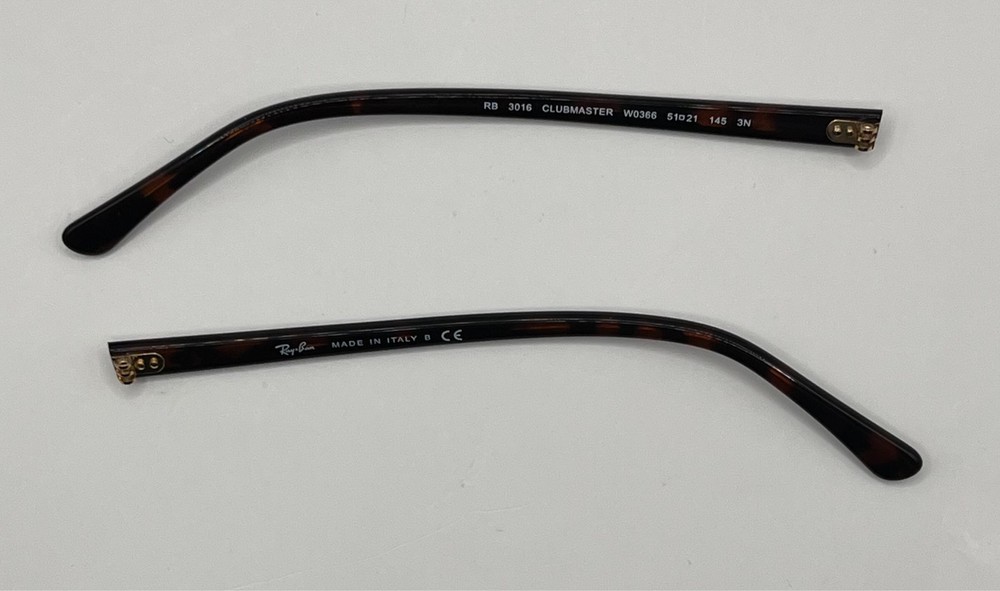 2438 - RAY BAN 3016 TORTOISE  BOTH TEMPLES  AUTHENTIC