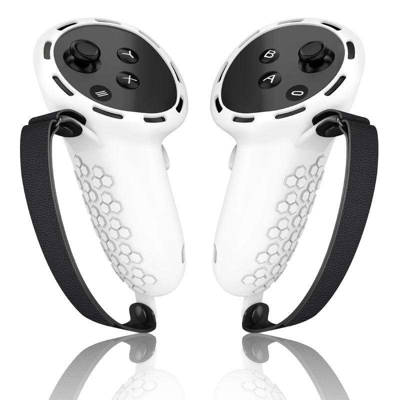 Meta Quest Controller Protective cover Handle Grip Silicone White