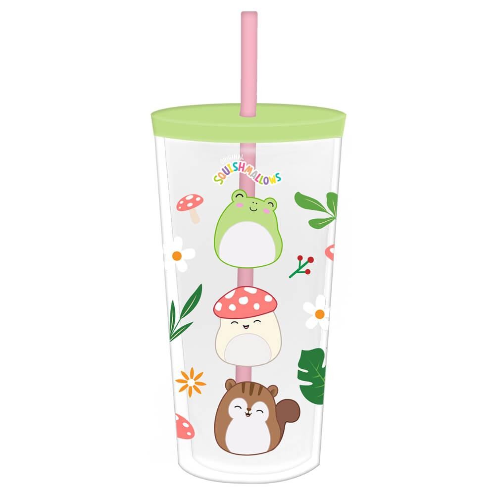 Squishmallows Cottage Collection Beaker & Straw - 600mL