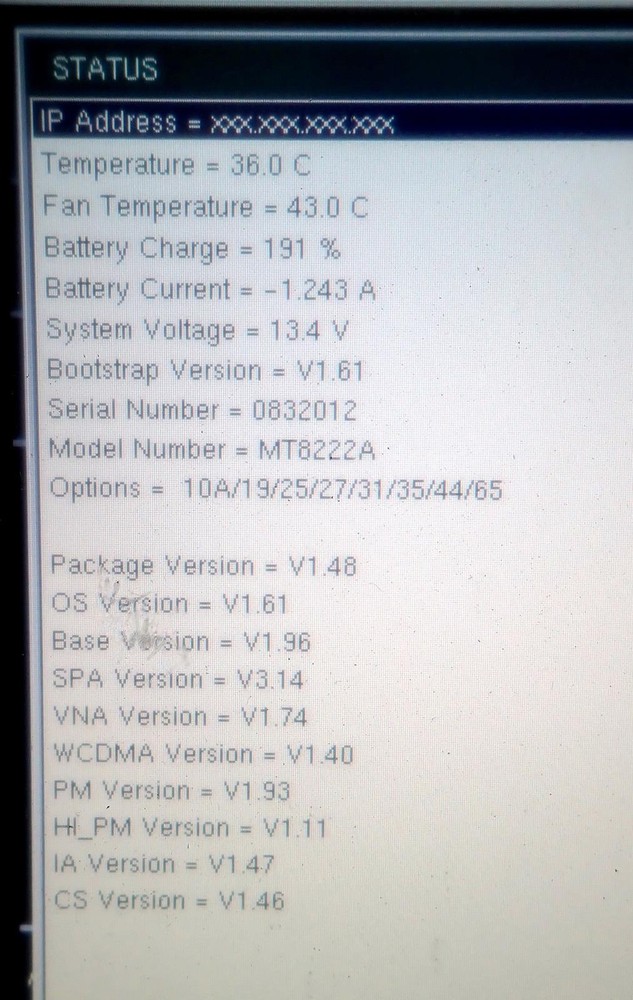 ANRITSU MT8222A BTS Master Multi-Functional Base Station Analyzer + Options