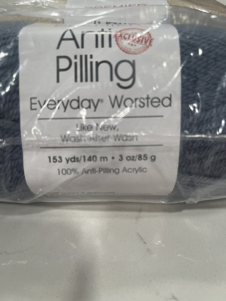 Premier Yarn Anti-Pilling Everyday Worsted Solid Yarn-Silver.
