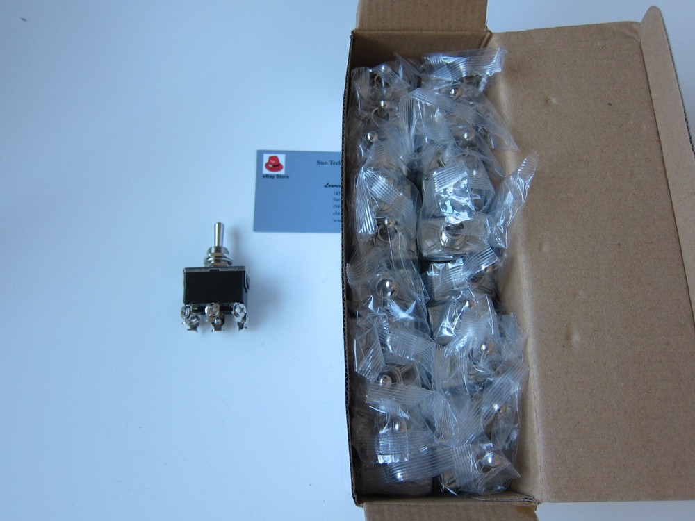 Lowrider Hydraulics Toggle Switch 6 prongs, (on)-off-(on), 20 pcs, value pack