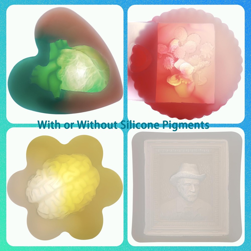 Silicone Mold Making Kit - Translucent 20A - Platinum Liquid Molds Making Sil...